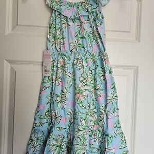 NWT Lilly Pulitzer Girls Zetta Midi Dress Multi Lil Sun Of A Bun Size XS